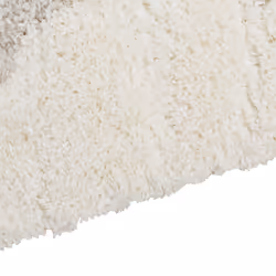 Shaggy Area Rug 80 x 150 cm White and Grey MASIS
