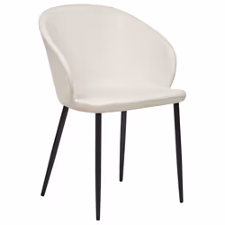 Set of 2 Dining Chairs MASON Light Beige