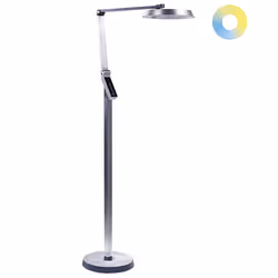 LED Floor Lamp CARINA with Dimmer Metal Silver