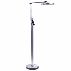 LED Floor Lamp CARINA with Dimmer Metal Silver