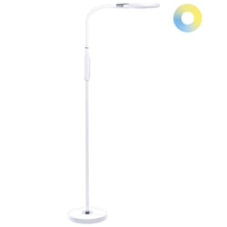 LED Floor Lamp CASSIOPEIA with Dimmer Metal White