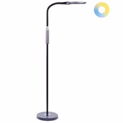 LED Floor Lamp CASSIOPEIA with Dimmer Metal Black