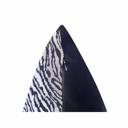 Set of 2 Decorative Cushions in Zebra Stripes 45 x 45 cm Black and White MANETTI - Additional view 5