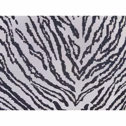 Set of 2 Decorative Cushions in Zebra Stripes 45 x 45 cm Black and White MANETTI - Additional view 6