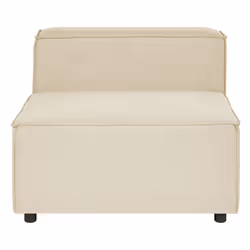 1-Seat Section APRICA Faux Linen Beige - Additional view 4