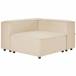 Corner Seat APRICA Faux Linen Beige