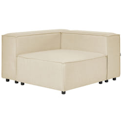 Corner Seat APRICA Faux Linen Beige