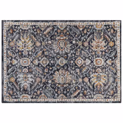 Area Rug 160 x 230 cm Blue and Beige MALISHKA
