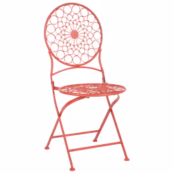 Bistro Set Folding SCARIO Metal Red - Additional view 4