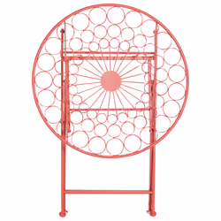Bistro Table SCARIO 70 cm 70 cm Metal Red - Additional view 5