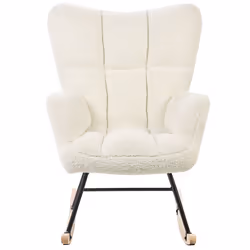 Rocking Chair OULU Boucle White