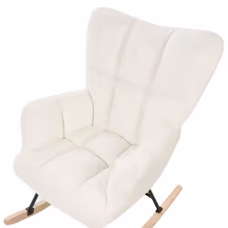 Rocking Chair OULU Boucle White