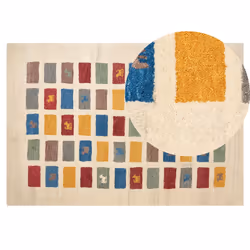 Wool Gabbeh Area Rug 140 x 200 cm Multicolour MURATLI