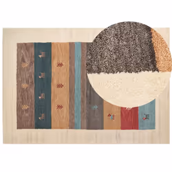 Wool Gabbeh Area Rug 160 x 230 cm Multicolour SARILAR