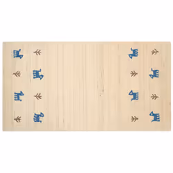 Wool Gabbeh Area Rug 80 x 150 cm Beige YALI