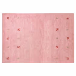 Wool Gabbeh Area Rug 140 x 200 cm Pink YULAFI