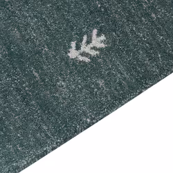 Wool Gabbeh Area Rug 80 x 150 cm Green CALTI