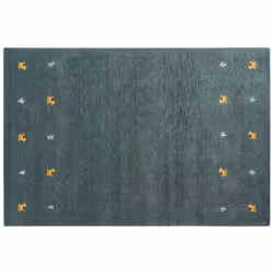 Wool Gabbeh Area Rug 200 x 300 cm Green CALTI