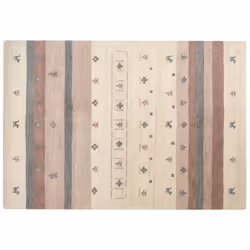 Wool Gabbeh Area Rug 160 x 230 cm Beige and Brown KARLI