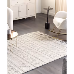 Wool Area Rug 160 x 230 cm Beige PERTEK