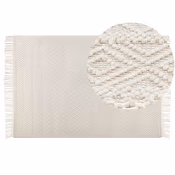 Wool Area Rug 160 x 230 cm Beige DARENDE