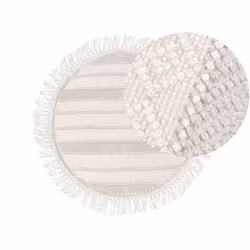 Round Wool Area Rug 140 cm Beige BALTALAR