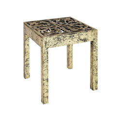 Mango Wood Side Table Gold and Black PALASI