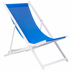 Folding Deck Chair LOCRI II Metal Blue