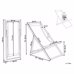 Folding Deck Chair LOCRI II Metal Blue