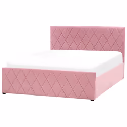 Ottoman Bed Velvet ROCHEFORT 140 x 200 cm (EU Double) Pink - Additional view 4