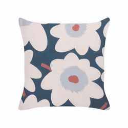 Set of 2 Cushions Floral Pattern 45 x 45 cm Multicolour SESBANIA
