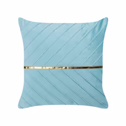 Set of 2 Velvet Cushions 45 x 45 cm Light Blue CONEFLOWER