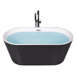 Freestanding Bathtub HAVANA 1700 x 730 mm Black/ White