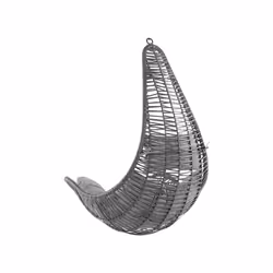 PE Rattan Hanging Chair Black ATRI II - Additional view 4