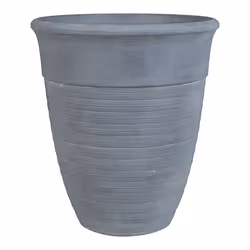 Set of 2 Plant Pots  43 cm Grey KATALIMA
