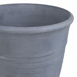 Set of 2 Plant Pots  43 cm Grey KATALIMA