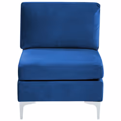 1-Seat Section EVJA Velvet Navy Blue