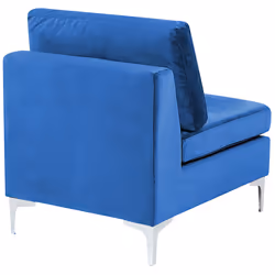 1-Seat Section EVJA Velvet Navy Blue