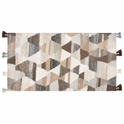 Wool Kilim Area Rug 80 x 150 cm Multicolour ARGAVAND