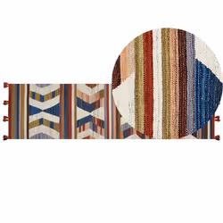 Wool Kilim Runner Rug 80 x 300 cm Multicolour MRGASHAT