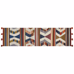 Wool Kilim Runner Rug 80 x 300 cm Multicolour MRGASHAT