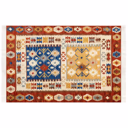 Wool Kilim Area Rug 200 x 300 cm Multicolour VOSKEHAT