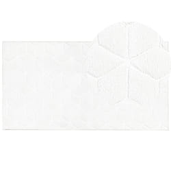 Faux Rabbit Fur Rug 80 x 150 cm White THATTA