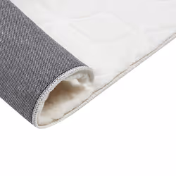 Faux Rabbit Fur Rug 80 x 150 cm White THATTA