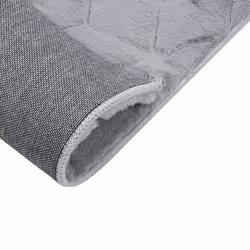 Faux Rabbit Fur Rug 80 x 150 cm Grey THATTA