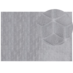 Faux Rabbit Fur Rug 160 x 230 cm Grey THATTA