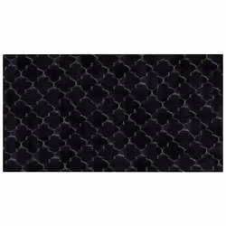 Faux Rabbit Fur Rug 80 x 150 cm Black GHARO