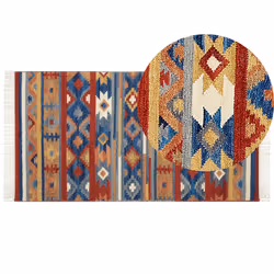 Wool Kilim Area Rug 80 x 150 cm Multicolour NORAKERT