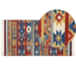 Wool Kilim Area Rug 80 x 150 cm Multicolour NORAKERT