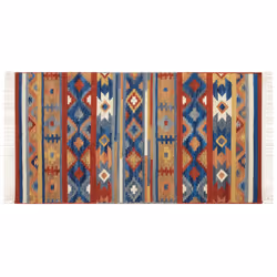 Wool Kilim Area Rug 80 x 150 cm Multicolour NORAKERT